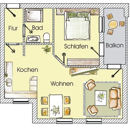 Brise Am Buchenpark App 15 아파트